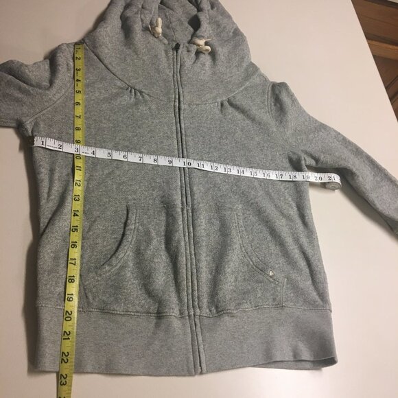 Denim & Supply Ralph Lauren Hoodie Jacket Gray 3/4 sleeves Large - Picture 9 of 10
